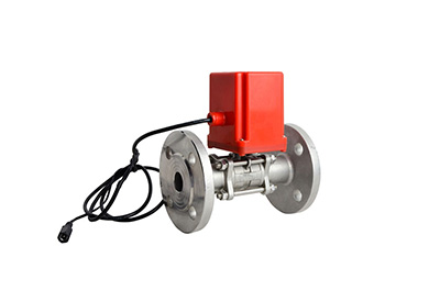 Vanne à bille électrique en acier inoxydable connexion par bride